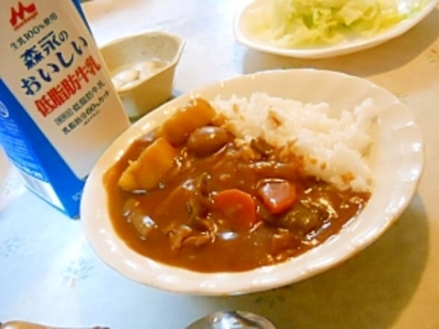 カレーをまろやかにする隠し味*牛乳